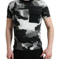 Dolce & Gabbana Multicolor Camouflage Crew Neck Tee