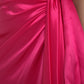 Dolce & Gabbana Elegant Fuchsia Silk One-Shoulder Wrap Dress