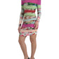 Dolce & Gabbana Multicolor Silk Blend A-Line Mini Dress