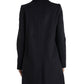 Dolce & Gabbana Elegant Virgin Wool Blend Black Blazer