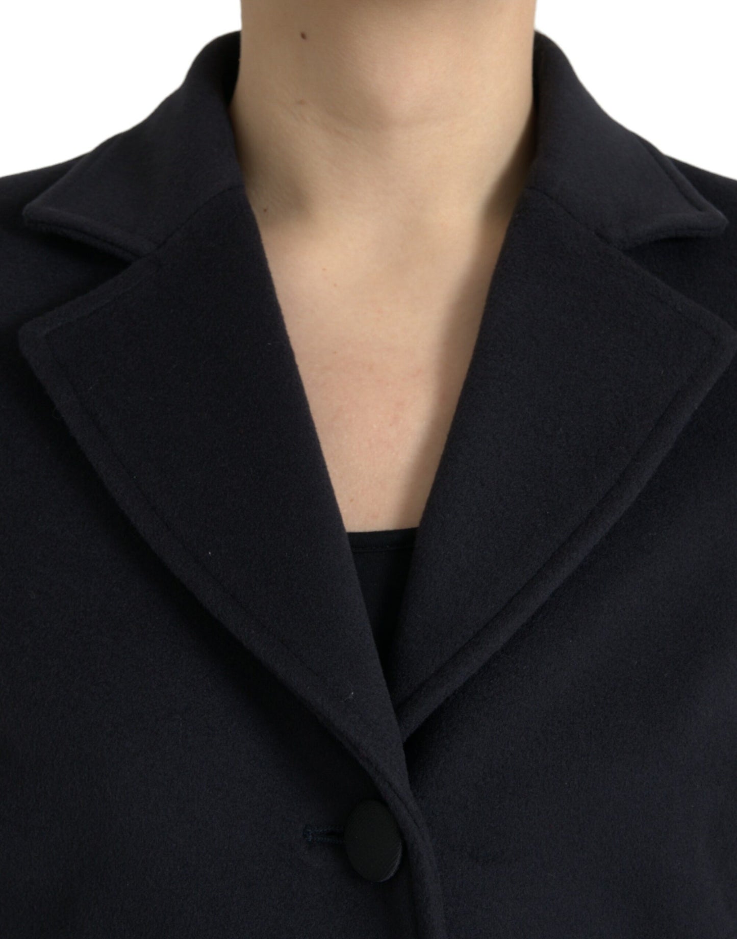 Dolce & Gabbana Elegant Virgin Wool Blend Black Blazer