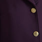 Dolce & Gabbana Elegant Purple Wool-Cashmere Trench Coat