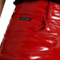 Dolce & Gabbana Chic Red High Waist Skinny Pants