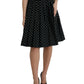 Dolce & Gabbana Polka Dot Knee-Length Couture Skirt