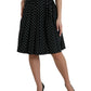 Dolce & Gabbana Polka Dot Knee-Length Couture Skirt