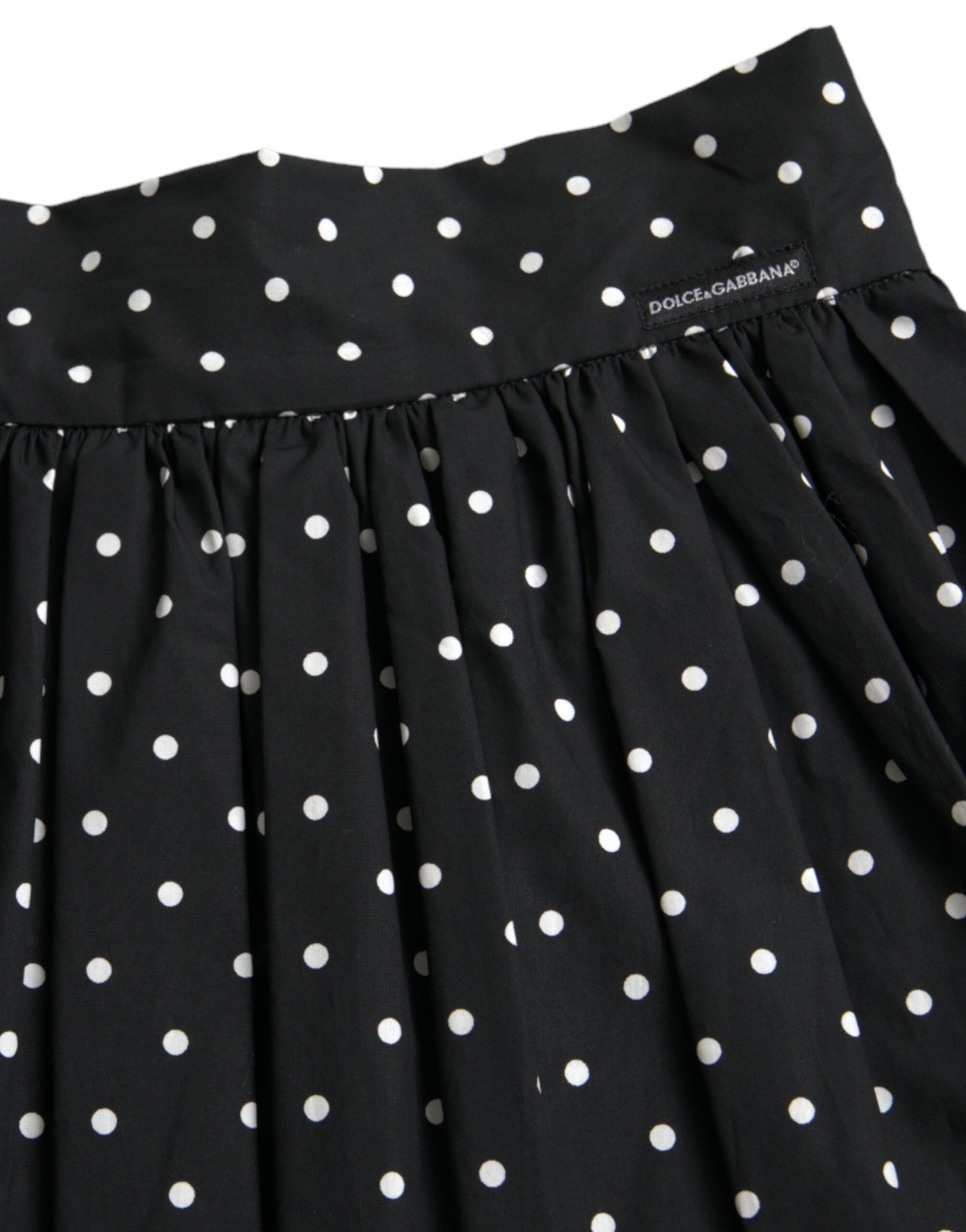 Dolce & Gabbana Polka Dot Knee-Length Couture Skirt