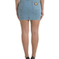 Dolce & Gabbana Chic High Waist Denim Mini Skirt