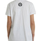 Dolce & Gabbana Elegant White Cotton Tee with Necklace Detail