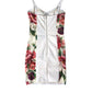 Dolce & Gabbana Floral Silk Blend Bustier Bodycon Dress