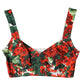 Dolce & Gabbana Floral Bustier Crop Top - Multicolor Elegance