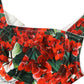 Dolce & Gabbana Floral Bustier Crop Top - Multicolor Elegance