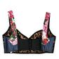 Dolce & Gabbana Floral Patchwork Bustier Crop Top