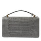 Balenciaga Gray Exotic Leather Medium Shoulder Hand Purse Bag