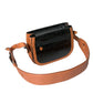 Balenciaga Black Brown Exotic Skin Leather Shoulder Camera Purse Bag