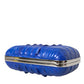 Balenciaga Electric Blue Crocodile Skin Clutch