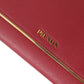 Prada Elegant Pink Leather Bifold Wallet