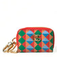 Dolce & Gabbana Multicolor Dauphine Leather DG Logo Coin Purse Wallet