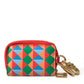 Dolce & Gabbana Multicolor Dauphine Leather DG Logo Coin Purse Wallet