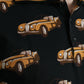 Dolce & Gabbana Black Car Print Short Sleeve Polo T-shirt