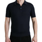 Dolce & Gabbana Dark Blue Collared Short Sleeve Polo T-shirt