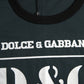 Dolce & Gabbana Blue Logo Print Crewneck Short Sleeve T-shirt