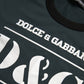 Dolce & Gabbana Blue Logo Print Crewneck Short Sleeve T-shirt