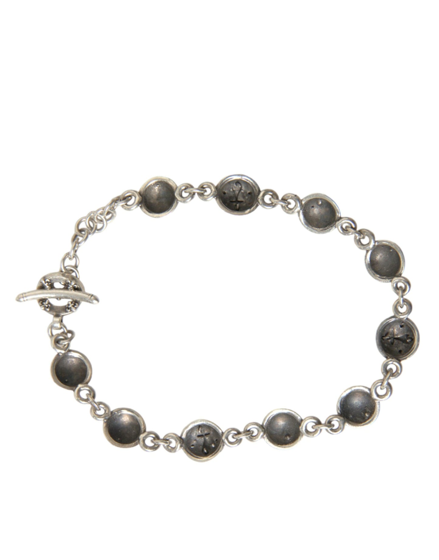 Nialaya 925 Sterling Silver Balls Chain Bracelet