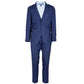 Made in Italy Blue Wool Vergine Suit