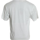 Dolce & Gabbana White Graphic Print Cotton Crew Neck T-shirt