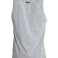 Dolce & Gabbana Gray Cotton Stretch Sleeveless Tank Top T-shirt