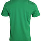 Dolce & Gabbana Green Logo Patch Cotton Crew Neck T-shirt