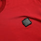 Dolce & Gabbana Red Logo Patch Cotton Crew Neck T-shirt