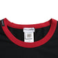 Dolce & Gabbana Black Red Cotton Stretch Crew Neck T-shirt