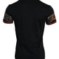 Dolce & Gabbana Black Logo Print Cotton Crew Neck T-shirt