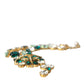 Dolce & Gabbana Gold Brass Crystal Strass Embellished Collar Necklace