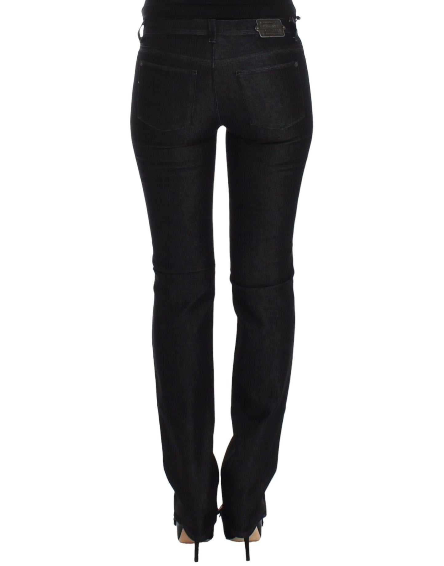 Ermanno Scervino Chic Black Slim Skinny Jeans