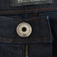 Ermanno Scervino Chic Dark Blue Slim Jeans for Elegant Style