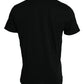 Dolce & Gabbana Black Logo Star Cotton Crew Neck T-shirt