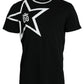 Dolce & Gabbana Black Logo Star Cotton Crew Neck T-shirt