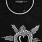 Dolce & Gabbana Black Sacred Heart Cotton Crew Neck T-shirt