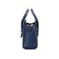 Michael Kors Gabby Small Navy Faux Leather Top Zip Satchel Crossbody Purse