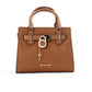 Michael Kors Hamilton Small Luggage Grained Leather Satchel Crossbody Bag