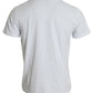 Dolce & Gabbana White Logo Print Cotton Crew Neck T-shirt