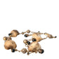 Dolce & Gabbana Gold Brass Leopard Fur Pearl Collier Chain Belt