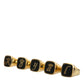 Dolce & Gabbana Gold Brass ROYAL Enamel Set of 5 Ring