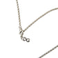 Dolce & Gabbana Silver Tone Brass Chain Tag Bead Crown Pendant Necklace