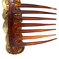 Dolce & Gabbana Gold Tone Brass Coins Plastic Women Hair Comb