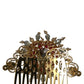 Dolce & Gabbana Gold Brass Crystal Heart Women Hair Comb