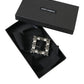 Dolce & Gabbana Black Swarovski Crystal Embellished Hair Clip