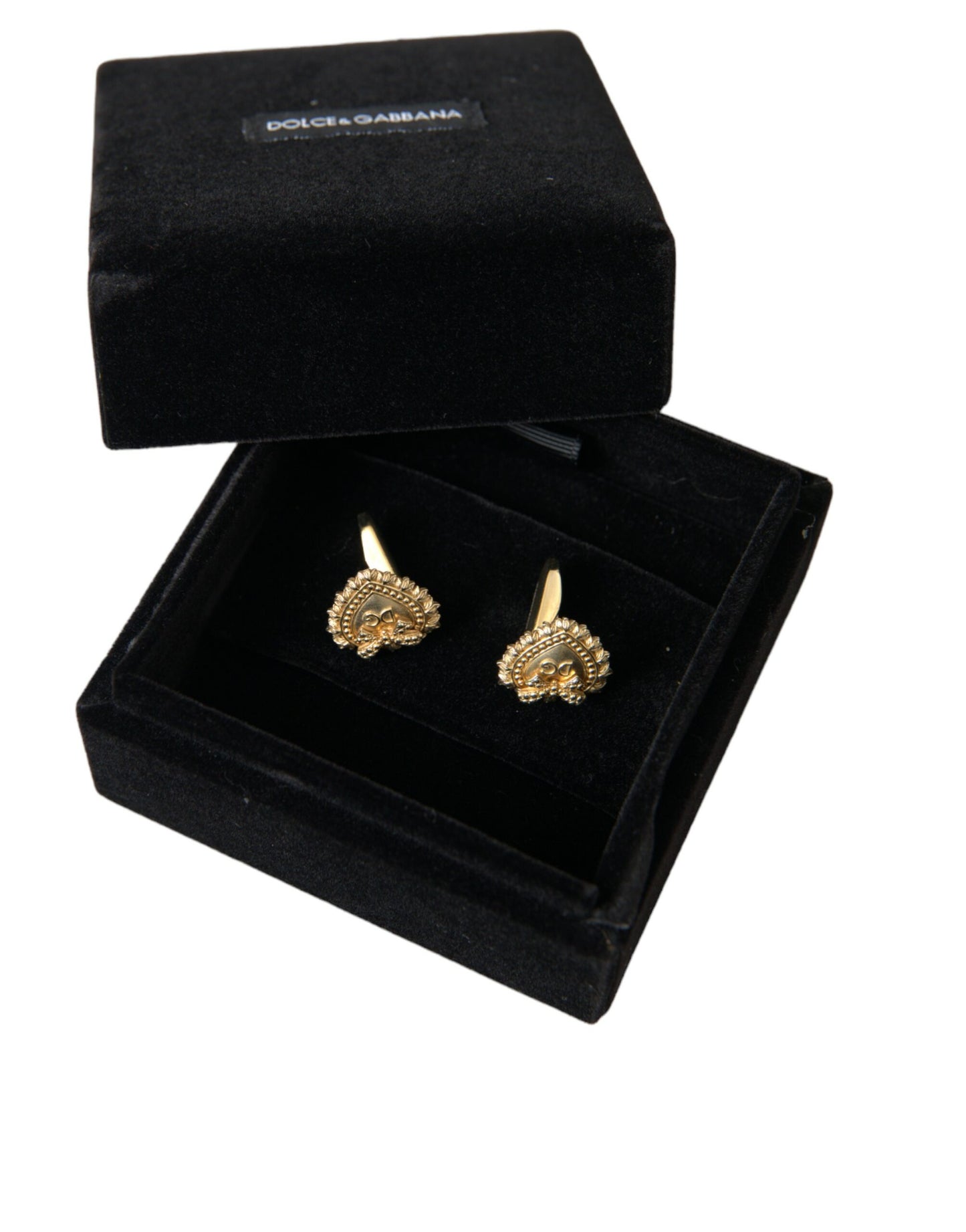 Dolce & Gabbana Gold Plated 925 Sterling Silver Devotion Cufflink